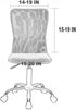 Velvet Stretch Armless Office Chair Covers, Colorful Slipcover for Desk Chairs (Navy)