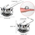 4Pcs Stainless Steel Tea Balls for Loose Leaf - Tea Infusers with Chain Hook and Saucer (Silver)