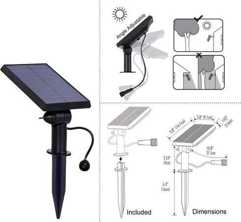 1W Commercial 1 Brightech Replacement Solar Panel Ambience Pro - Compatible ONLY with Brightech Solar-Powered Outdoor