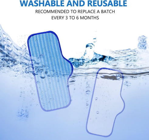 KEEPOW Microfiber Pads - 8 Pack Washable Pads for Dupray Neat Steam Cleaner