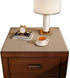 Brown Waterproof Bedside Table Mat - Cotton & Linen Dust Cover