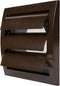 Brown Exhaust Hood Vent 4'' Inch with Built-in Pest Guard Screen, White Air Vent Cover for HVAC Exhaust