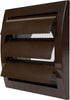 Brown Exhaust Hood Vent 4'' Inch with Built-in Pest Guard Screen, White Air Vent Cover for HVAC Exhaust