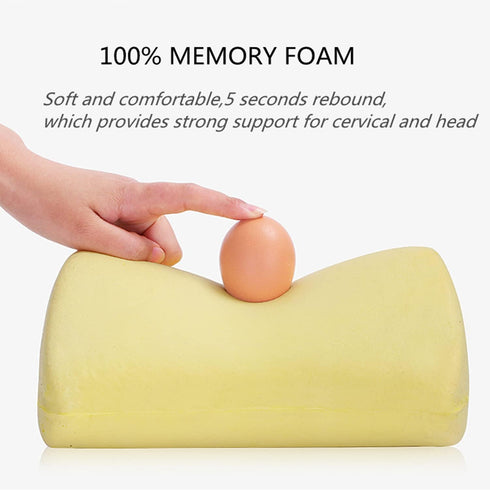 Tension,100% Car Seat Neck Pillow, Headrest Cushion Relieve Neck Pain for & Muscle Memory Foam Neck Support Head Pillow