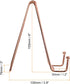 uxcell Plate Stand for Display, 2Pcs 6 Inch Iron Easel Plate Holder Display Stands Metal Decorative Plates for Picture Photo Book, Rose Gold