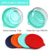 Sophico Round Silicone Storage Cover Lids - Replacement for Anchor Hocking and Pyrex 7402-PC 6/7 Cup Glass Bowls