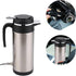 Electric Car Kettles, 450ml Boiling Heat Cup, Insulated Bottles with 12V Cigarette Lighter Plug