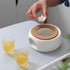 Bamboo's Grocery LoKii 6 Inches Ceramic Teapot Warmer with Cork Cushion, Teapot Heater, Tea Light Warmer, Suitable