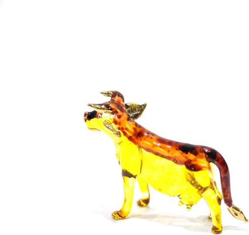 Cow Art Handmade Glass Blown Pet/Wild Animal Figurine