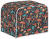 Toaster Cover 4 Slice, Forest Mushroom Wide Slot, Machine Washable with Hang Loop (16x16") 2PCS