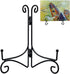 Plate Stand, 12 Inch Black Iron Holder for Displaying Photos, Picture Frames, and Artwork
