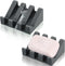 Cunhill 2 Pieces Silicone Soap Dish, Self Draining Shower Waterfall Bar Soap Holder Tray for Kitchen Bathroom