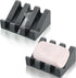 Cunhill 2 Pieces Silicone Soap Dish, Self Draining Shower Waterfall Bar Soap Holder Tray for Kitchen Bathroom