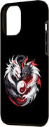 iPhone 15 Plus two dragons facing off, dragon yingyang, chinese dragons Case