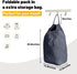 MCleanPin 140L Washable Laundry Bags with Handles, Dirty Clothes Storage for College Dorm or Travel, 2 Pack (Elegant