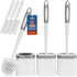 Holaloha Toilet Brush, 3 Pack Toilet Brush and Holder Set Bathroom Accessories, Toilet