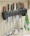 15.7'' Wall Mount Stainless Steel Utensil Holder, Multi-use Kitchen Storage Organizer Rack with Knife Holder