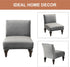 Armless Eco-Ancheng Chair Slipcover - Removable, Washable, Printed Covers for Living & Dining Room