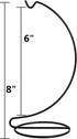 8 Inch Pack 3 Creative Hobbies Tall Ornament Display Stand Hanger Holder, Black Plated |