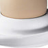 Set of 2 White Porcelain Egg Cups, 3.5-Inch by 4-Inch, Oval Base Holders for Hard or Soft Boiled Eggs