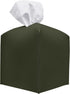 carrotez Modern PU Leather Tissue Box Cover - Decorative Holder for Bathroom, Night Stands, Office, Khaki