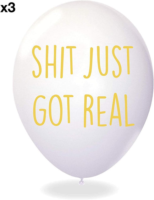 Rude Graduation Balloons - Pack of 12 Premium Funny White and Black Balloons - Class of 2025