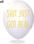 Rude Graduation Balloons - Pack of 12 Premium Funny White and Black Balloons - Class of 2025