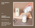 Set, 6 2packBlack+Cream Stainless Steel Rechargeable Electric Salt and Pepper Grinder USB Charging with Dust Cover