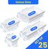Yan & Hin Set of 25 Stackable Non-Slip Acrylic Organizers, 4 Sizes for Makeup Tray, Kitchen Drawer, Desk Drawer