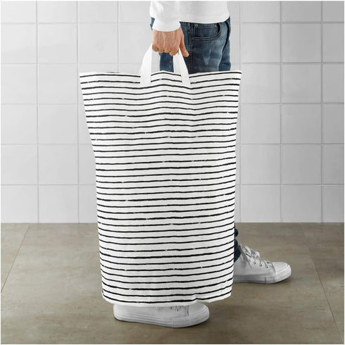 IKEA Klunka Laundry Bag - White Black, Size 16 Gallon, 103.643.73