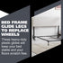 Kings Brand Furniture - Plastic Bed Frame Glide Legs | Set of 6 Replacement Feet for Bed Frame Wheels