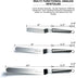 Tenrai Metal Icing Spatula Set, Stainless Steel Cake Knife Offset Professional Tool for Decorating Cakes