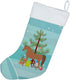 Caroline's Treasures BB9278CS Arabian Horse Christmas Stocking, Teal Fireplace Hanging Decor for Holidays