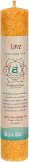 Aloha Bay Chakra Pillar Candle, Love Candle
