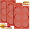 Ocmoiy 4 Inch Silicone Egg Molds, 3 Pack Non-Stick Jumbo Muffin Top Pans for Baking Hamburger Buns and Tarts