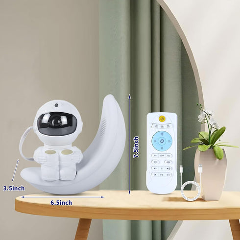 360 Astronaut Star Projector Galaxy Light, Built-in Speaker Space Man Buddy Projector Sky LED Night Light Space
