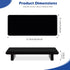 Chivalral Counter (1, Black-Small-8.6 3.6 1.5) Acrylic Bathroom Tray Stand, Kitchen Soap Holder Riser for Vanity Candle