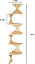 5 5 Zigzag Corner Shelf, Wood Corner Wall Shelf, Tier Floating Corner Shelves for Small Space Storage, Corner Bookcase