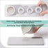 Dersyer 4 Pack 1 Pack Countertop, Mini Ceramic Toothbrush Holder Stand with Water Absorbing Stone for Bathroom Vanity