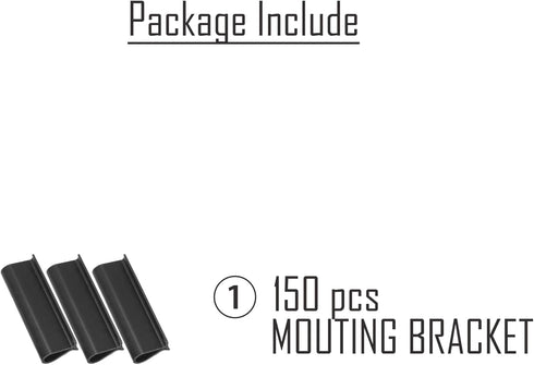XKMT Black Mounting Bracket for Chain Link Fence View Blocking Privacy Tape Weave
