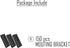 XKMT Black Mounting Bracket for Chain Link Fence View Blocking Privacy Tape Weave