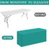 4 Pack 8 96 30 Inch Fitted Table Covers for Foot Tables - x Rectangle Table Cloth for Folding Tables Polyester Table