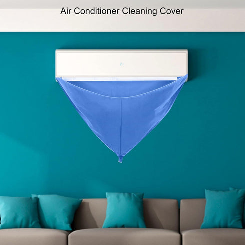 CHICIRIS Split Air Conditioning Cover, Waterproof Service Bag with Drain Outlet Pipe and Brush for Washing