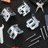 Jetec 6 Pieces Mini Blind Brackets for Window Blinds, with Screws