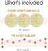 EpiqueOne 22-Piece Tissue Paper Pom Poms Party Set, Pink, Gold & Ivory for Birthdays, Showers & More