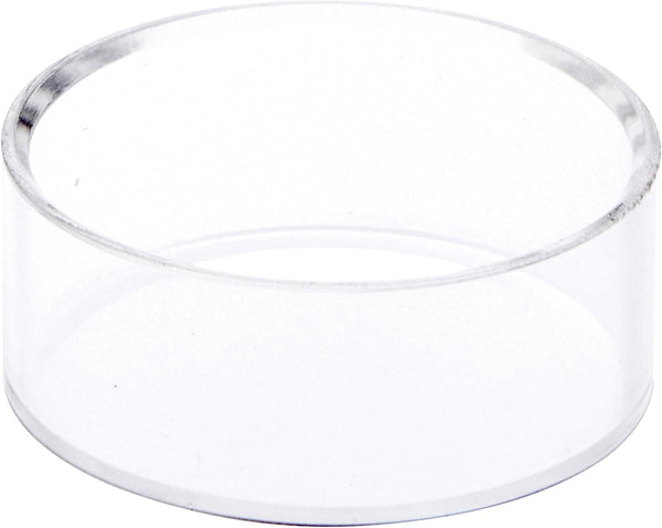 Plymor Clear Acrylic Beveled Display Holder Stand for Egg, Marble, Ball or Sphere, 1" H x 2.5" W (2 Pack)