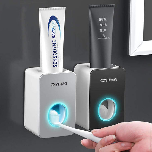 Toothpaste Dispenser, 2 PCS Automatic Toothpaste Squeezer for Kids & Family, Wall Mount Bathroom Accessories