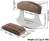 AmHoo Pizza Cutter Chef Mezzaluna Ulu Knife Handle Walnut Wood Grip Sharp Rocker Slicer Stainless Steel Blade Salad
