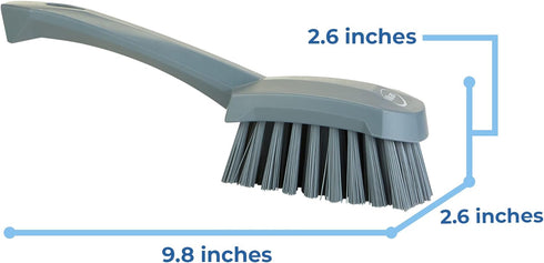 419288 Brush,Washing,Stiff,10",PP/PBT,Gray Vikan