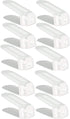 Shoe Slotz Pack, 10 Set Space-Saving Storage Units in Ivory | As Seen on TV | No Assembly Required | Limited Edition